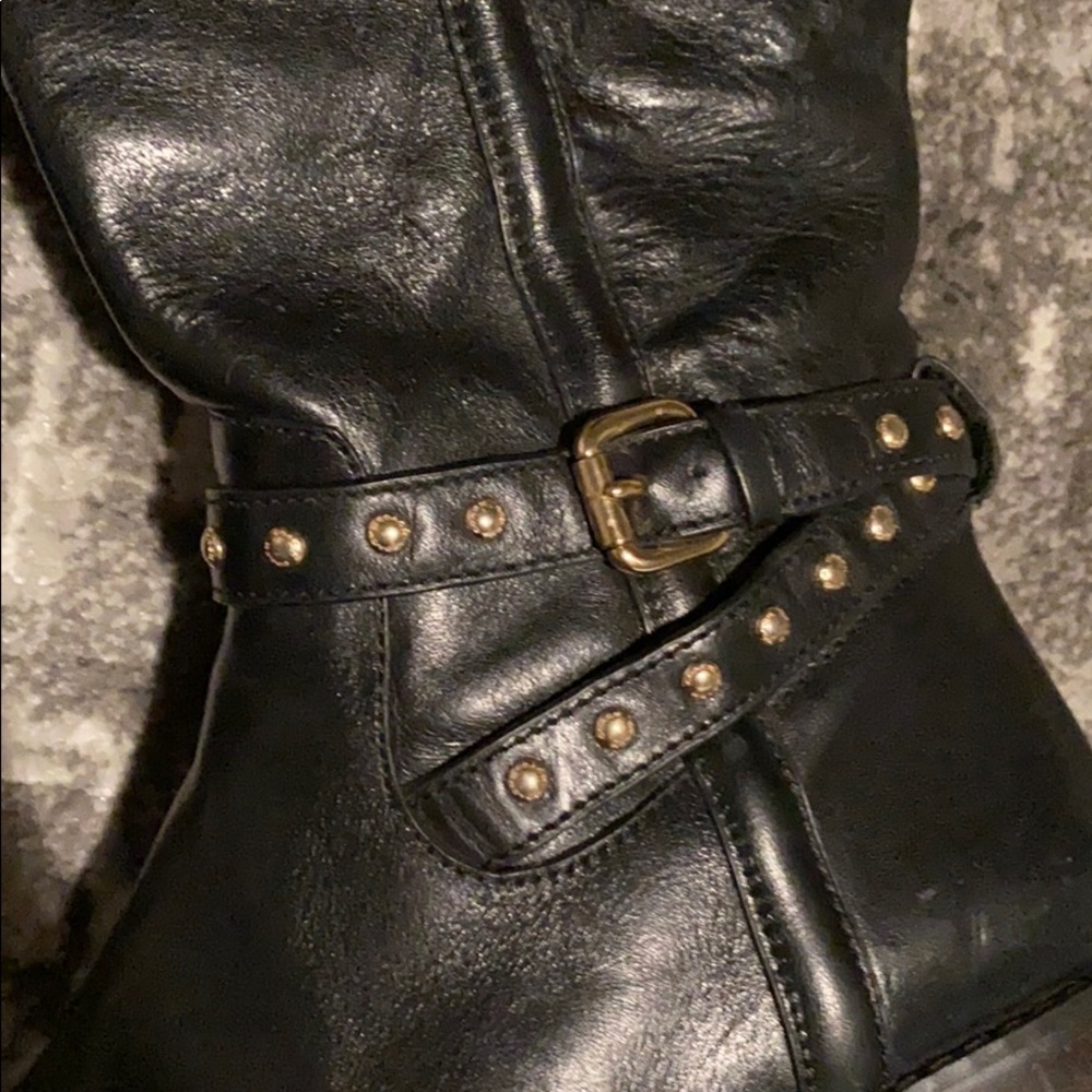 Coach Tall Black Boots - Size 7 - Picture 7 of 8